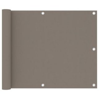 Écran de balcon Taupe 75x500 cm Tissu Oxford vidaXL