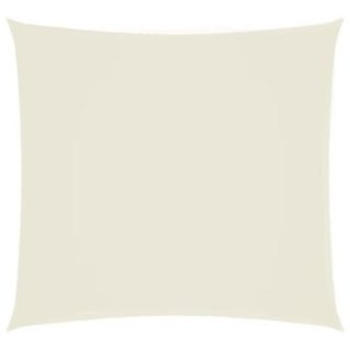 Voile de parasol tissu oxford carré 4x4 m crème vidaXL