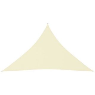 vidaXL Voile de parasol Tissu Oxford triangulaire 3x3x4,24 m Crème