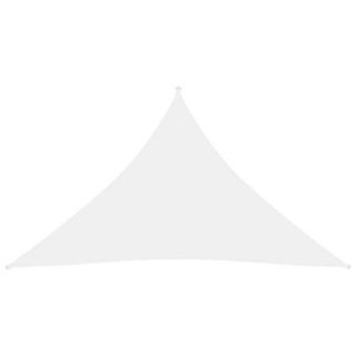 vidaXL Voile de parasol Tissu Oxford triangulaire 2,5x2,5x3,5 m Blanc