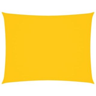 Voile de parasol tissu oxford rectangulaire 4x5 m jaune vidaXL