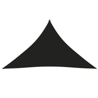 vidaXL Voile de parasol Tissu Oxford triangulaire 5x5x6 m Noir