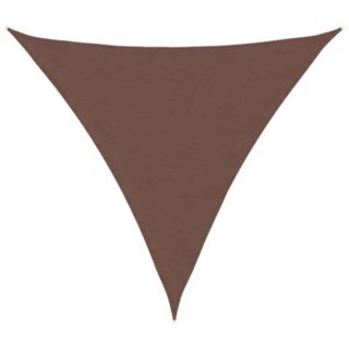 vidaXL Voile de parasol Tissu Oxford triangulaire 4,5x4,5x4,5 m Marron