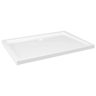 Vidaxl Receveur de douche ABS Blanc 80x110 cm