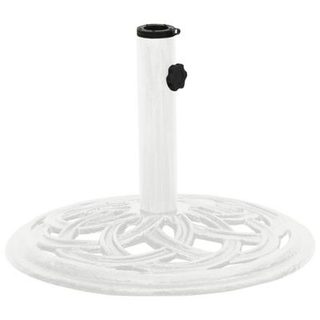 Socle de parasol Blanc 44x44x31 cm Fonte