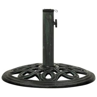 vidaXL Socle de parasol Vert 40x40x32 cm Fonte 317765
