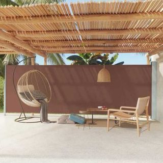 vidaXL Auvent Latéral Rétractable de Patio Ecran de Jardin Ecran d'Intimité Terrasse Balcon Extérieur Résistance aux UV 317969