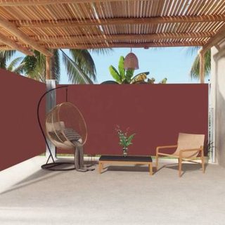 vidaXL Auvent latéral rétractable Marron 180x600 cm 318003