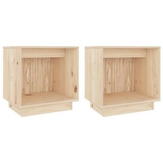 Tables de chevet 2 pcs 40x30x40 cm Bois de pin solide vidaXL