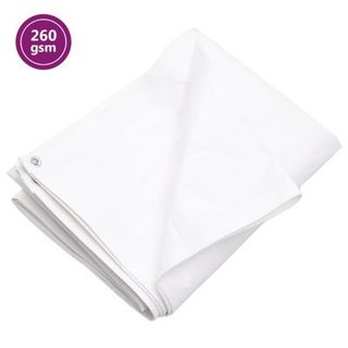 Bâche 260 g m² 4x5 m Blanc PEHD