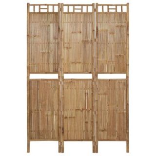 Cloison de séparation 3 panneaux Bambou 120x180 cm vidaXL