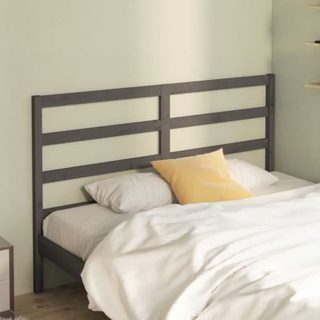 vidaXL Tête de lit Gris 166x4x100 cm Bois massif de pin 817652