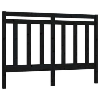 vidaXL Tête de lit Noir 166x4x100 cm Bois massif de pin 817804