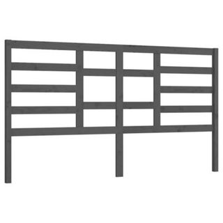 vidaXL Tête de lit Gris 186x4x104 cm Bois massif de pin 818157