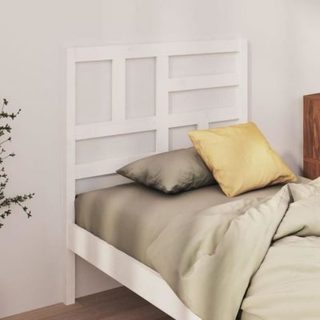 vidaXL Tête de lit Blanc 96x4x104 cm Bois massif de pin 818171