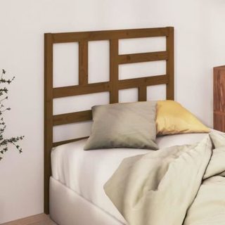 vidaXL Tête de lit Marron miel 96x4x104 cm Bois massif de pin 818173