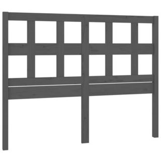 vidaXL Tête de lit Gris 145,5x4x100 cm Bois massif de pin 818922
