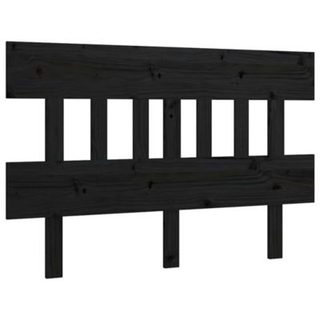 vidaXL Tête de lit Noir 163,5x3x81 cm Bois massif de pin 819134