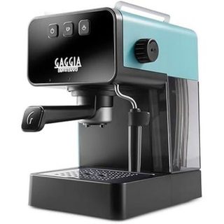 Machine à café - Gaggia - Espresso Deluxe - Manuelle - 15 bar - Mousseur à lait Vert rivière