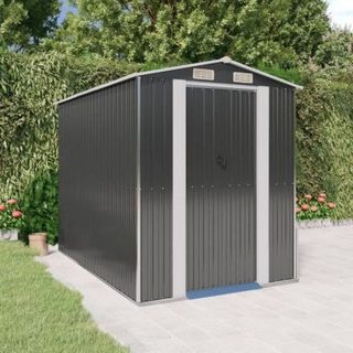 3147450 vidaXL Abri de jardin Anthracite 192x274x223 cm Acier galvanisé