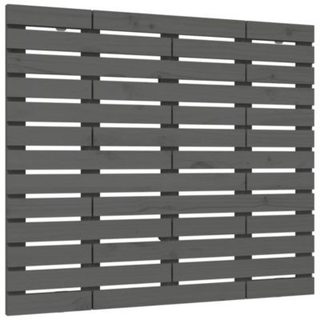 vidaXL Tête de lit murale Gris 106x3x91,5 cm Bois massif de pin 824665