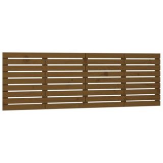 824721 vidaXL Tête de lit murale Marron miel 206x3x63 cm Bois massif de pin