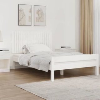824839 vidaXL Tête de lit murale Blanc 127,5x3x60 cm Bois massif de pin