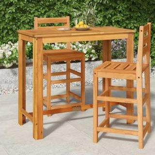vidaXL Table de bar de jardin 120x60x105 cm Bois d'acacia solide 319701