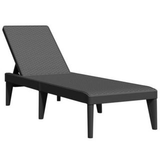 Chaise longue anthracite 186x60x29 cm PP vidaXL