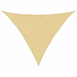 Voile d'ombrage sable 2,5x2,5x3,5 m 100 % polyester oxford vidaXL
