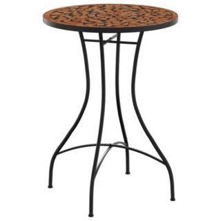 Table de bistro mosaïque terre cuite 50x70 cm céramique vidaXL