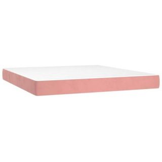 Matelas à ressorts ensachés 160 x 210 x 20 cm Rose vidaXL