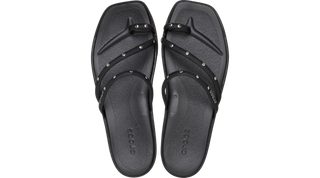 Crocs Miami Studded Toe Loop Sandales Femmes Black 37