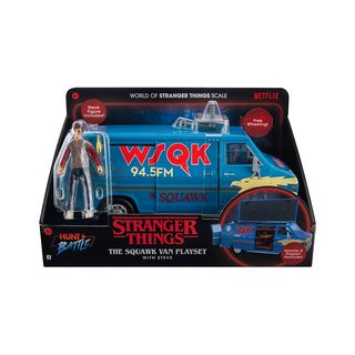 Stranger Things- World Of Figure & Vehicle Packs (Steve with SQWK Van & Accys)