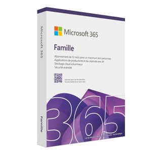 Microsoft 365 Famille | 12 mois | 6 utilisateurs | Applications Office avec IA | Jusqu'à 6To de Stockage Onedrive