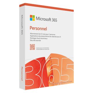 Microsoft 365 Personnel | 12 mois | 1 utilisateur | Applications Office avec IA | 1To de Stockage OneDrive