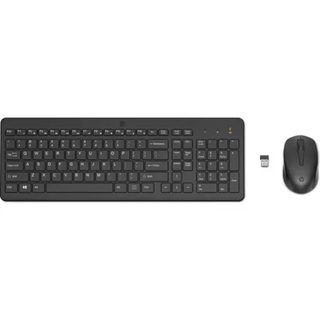 HP 330 Noir - Ensemble combiné clavier et souris sans fil - Témoin LED pavé numérique, capteur optique 1600 dpi, connectivite 2.4Ghz 2V9E6AA