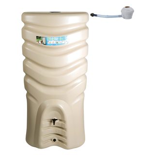 010908 BE PX2 Récupérateur d'eau 550 L "RECUP'O" + KIT COLLECTEUR Dim. 79 x 56 x 164 cm Beige
