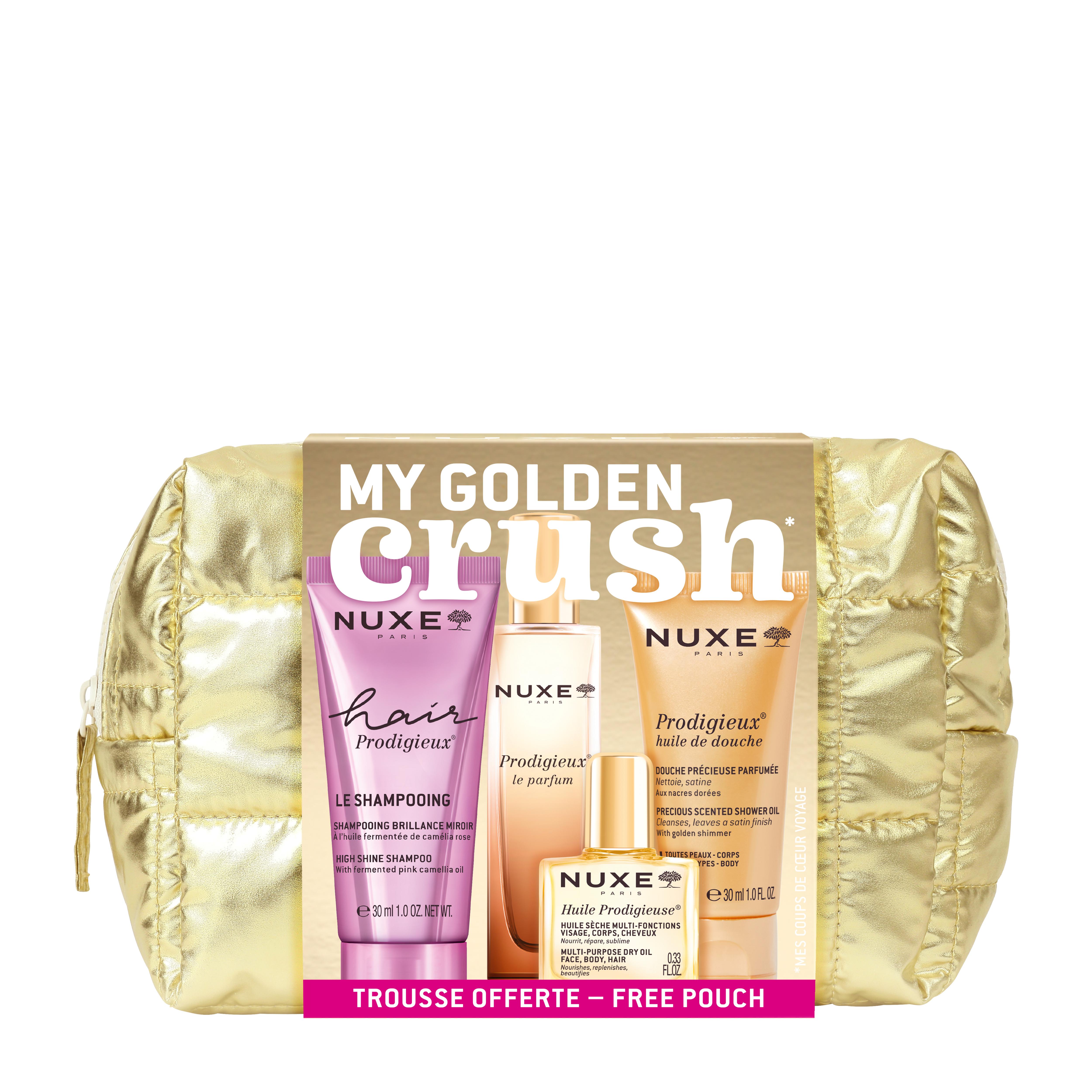 Nuxe Trousse Prodigieux Shampooing, Huile De Douche, Parfum & Huile Sèche Multi-fonctions