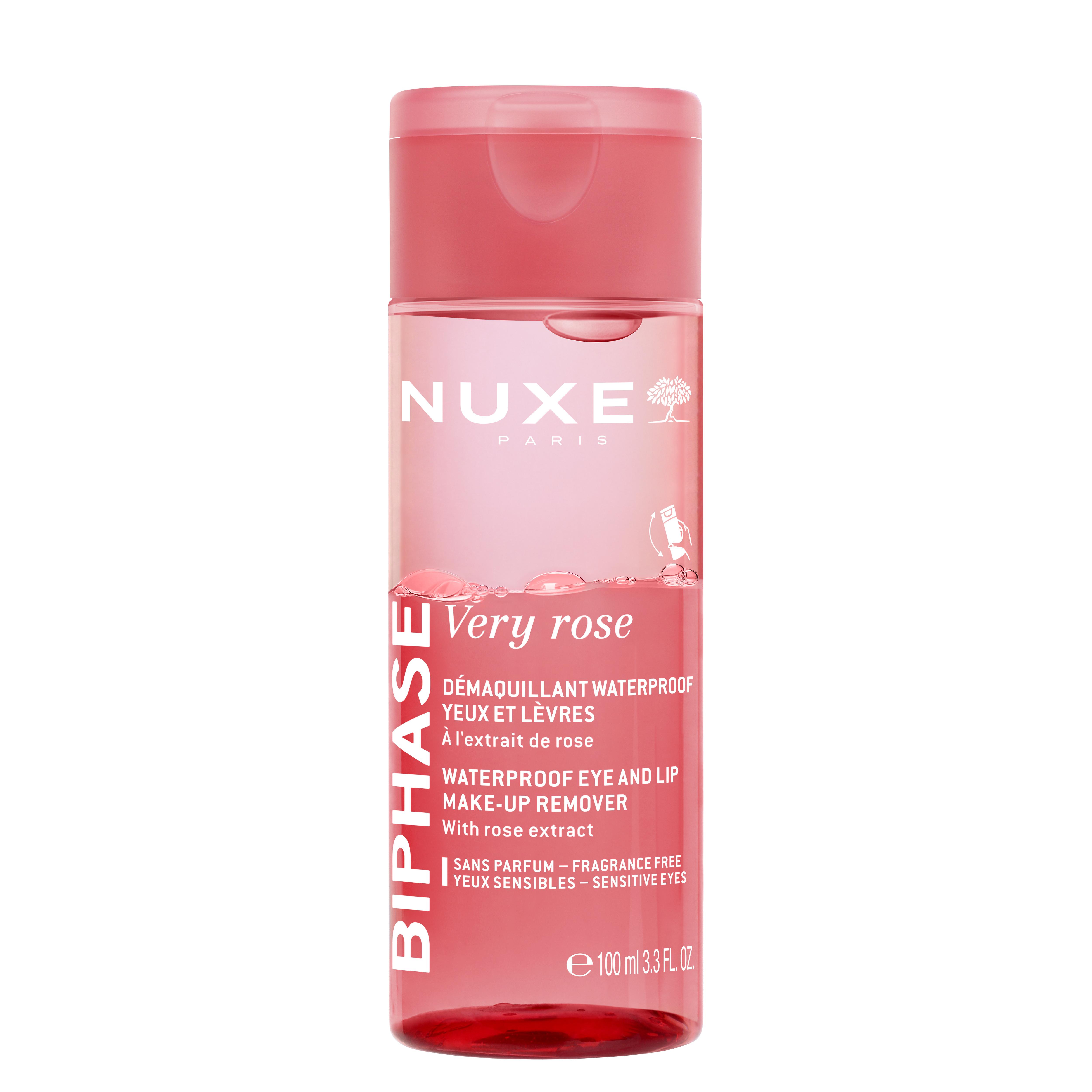 Nuxe Very Rose démaquillant waterproof biphase Yeux et lèvres 100ml