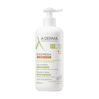 A-Derma - Exomega Control - LAIT Émollient anti-démangeaisons - Peaux sèches à tendance à l'eczéma atopique 400ml