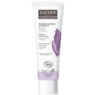 Cattier Masque Argile Violette - 100ml Bio