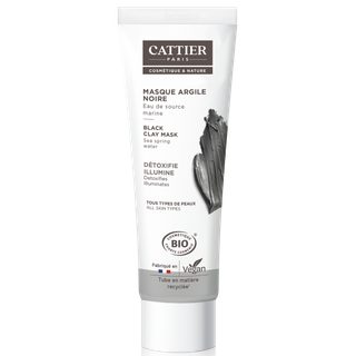 Cattier Masque Argile Noire - 100ml Bio
