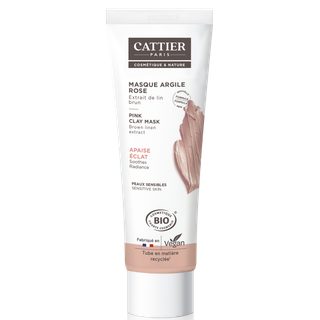 Cattier Masque Argile Rose - 100ml Bio