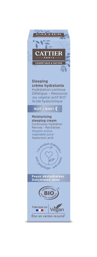 Cattier Soin Nuit - Sleeping crème hydratante - Peaux déshydratées - 50ml Bio