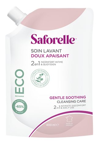 Saforelle soin lavant doux eco recharge 400ml