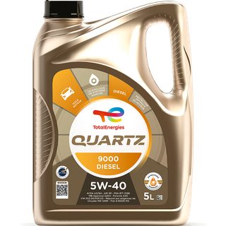 TotalEnergies Quartz 9000 Diesel 5W-40, Huile moteur, 5 litres