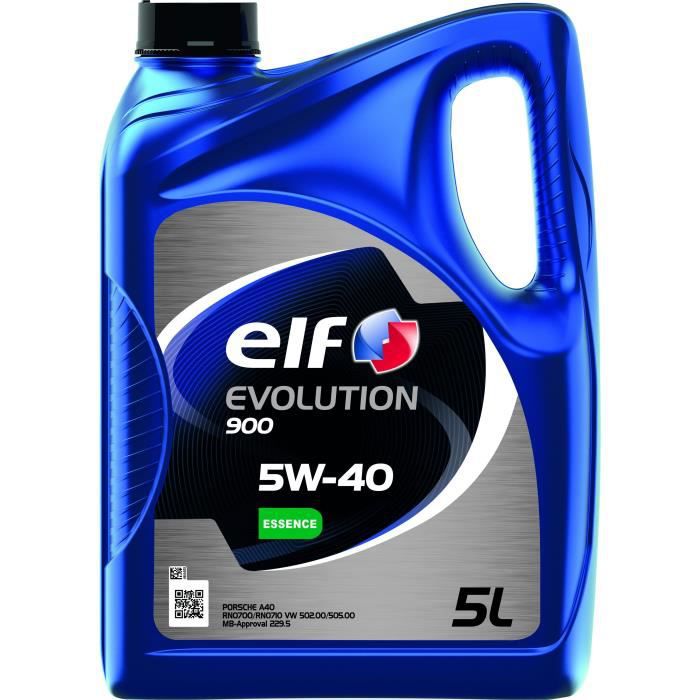 ELF Huile moteur essence - EVOLUTION 900 5W-40 - 5L