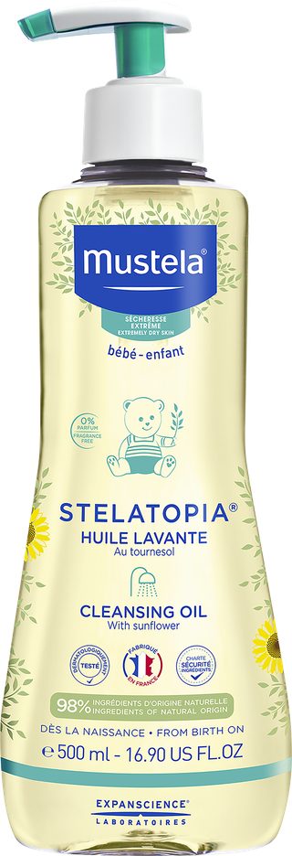 Mustela Stelatopia Huile Lavante Bébé 500ml