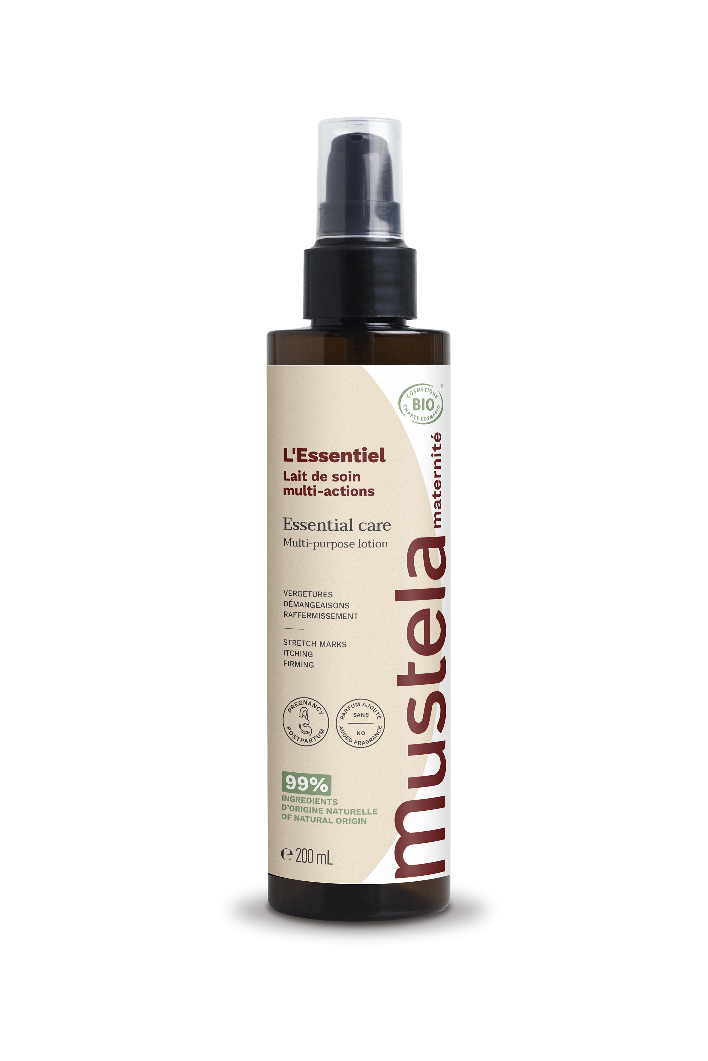 Mustela L'Essentiel Maternité Lait de Soin Multi-Actions Bio 200ml